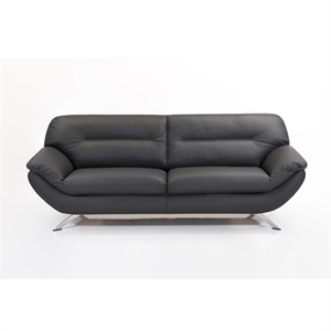 Grenoble 3 pers. sofa / Sort læder 